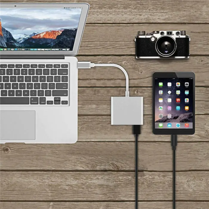 Можно подключить стандартное usb-устройство и USB-C зарядный кабель HDMI порт Поддержка вывода видео