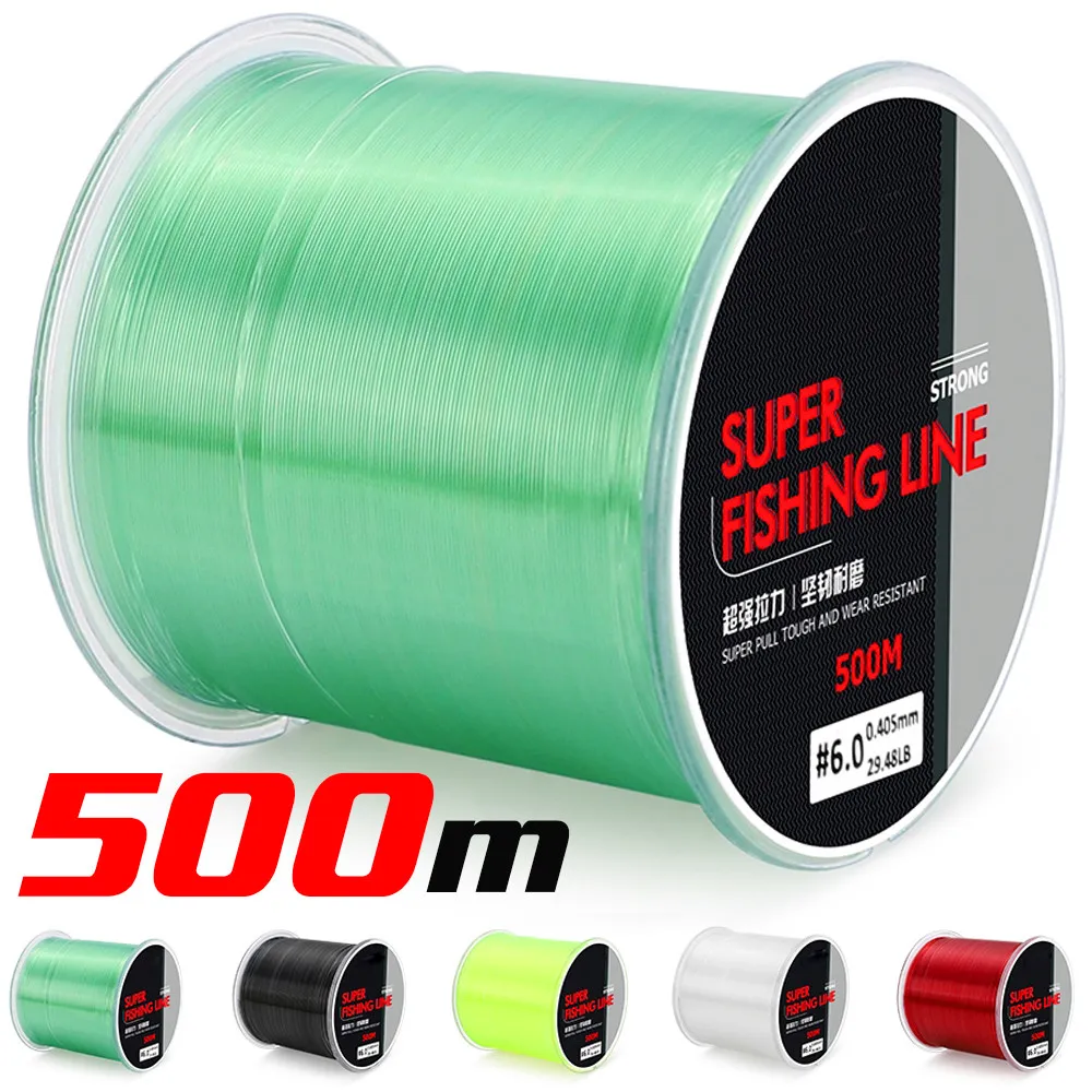 Fluorocarbon Coated Monofilament Fishing Line - 500m/546.8yds Monofilament  Strong - Aliexpress
