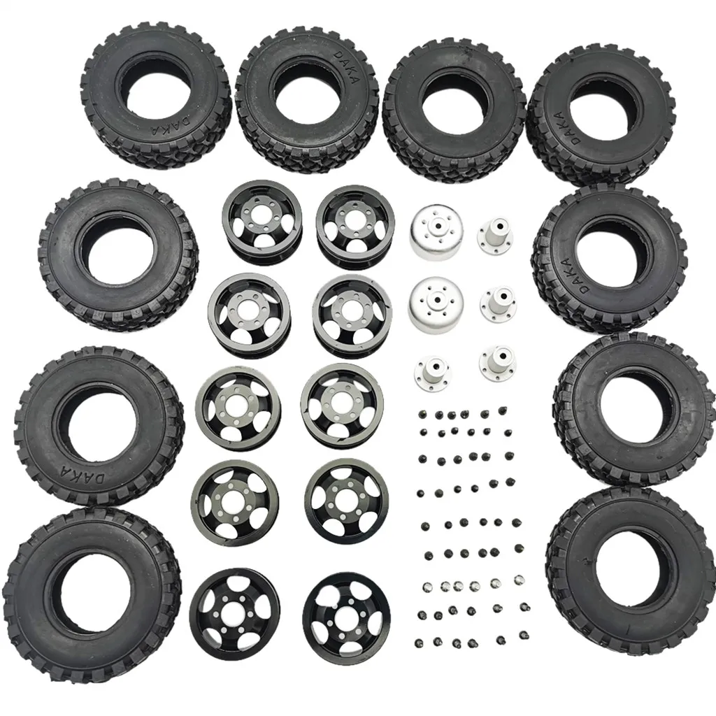 HIINST обновление для WPL B16 B36 JJRC Q60 Q61 Q64 1/16 RC Car Truck 6WD двойная шина металлическое колесо