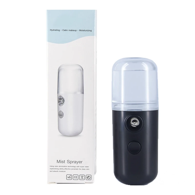 Mini Nano Mist Sprayer , Facial Steamer Humidifier ,USB Rechargeable Face Moisturizing Nebulizer