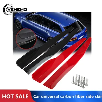 

Vehemo 2 Colors PP Universal Fashion Side Skirt Winglet Spoliter Side Spoiler Body Kit Car Spoiler Saloon Auto Accessories