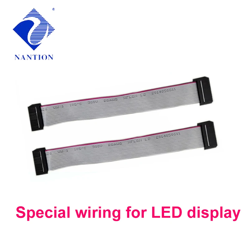 16Pin Pure Copper LED Display Flat Ribbon Data LED Panel Module Receiver Cable Signal Cable 100cm/1000mm/1m 10pcs/lot