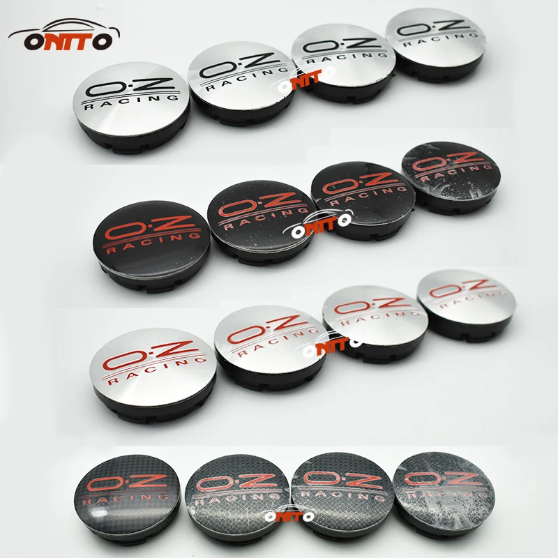 

20pcs 56mm Black Red O.Z OZ Racing Car Wheel Center Hub Caps For Audi BMW Skoda Fiat Silver black 56mm cover car styling
