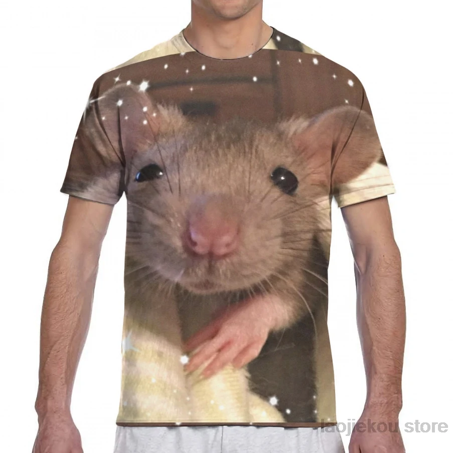 Мужская футболка с принтом крыс, женская модная футболка для девочек, футболки для мальчиков, летние футболки с короткими рукавами