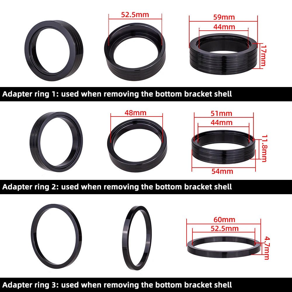 Description Picture 4 of itemZTTO Bicycle Bottom Bracket Bearing Remove Install Tool BB Press Fit 24mm 30mm BB86 BB30 BB92 PF30 multifunctional Repair Kits
