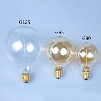 

40W Edison Light Bulb 20-240V Hight Bright Vintage Filament Incandescent Bulb Retro Home Decor G80 T45 A19 T300 T185 SavingLamp