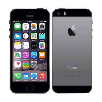 

Used Apple Iphone 5S Unlocked Cell Phone 4.0" screen 1GB RAM 16GB/32GB/64GB ROM Touch ID Fingerprint