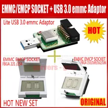 Lite USB 3,0 адаптер для EMMC+ EMMC/EMCP разъем(FBGA 153/169/162/186/221/254) Тесты гнездо адаптера для уфи-коробка