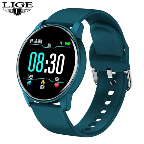 Woman Watch Sports Fitness Tracker LED Color Touch Screen Heart Rate Blood Pressure Monitor Pedometer Waterproof Watch Men