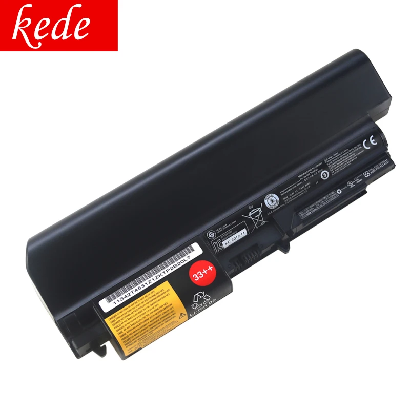 Kede Оригинальный аккумулятор для ноутбука Lenovo ThinkPad T400 R400 R500 R61 R61I 9 core Высокая