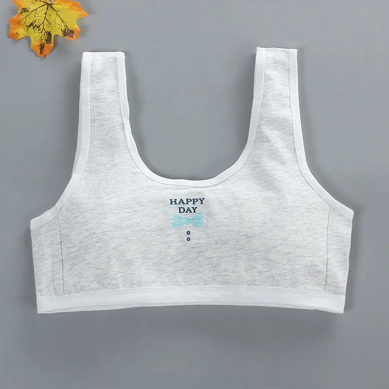 

Girls bra development period vest type pure cotton double-padded cotton high school students sports underwear sport bra