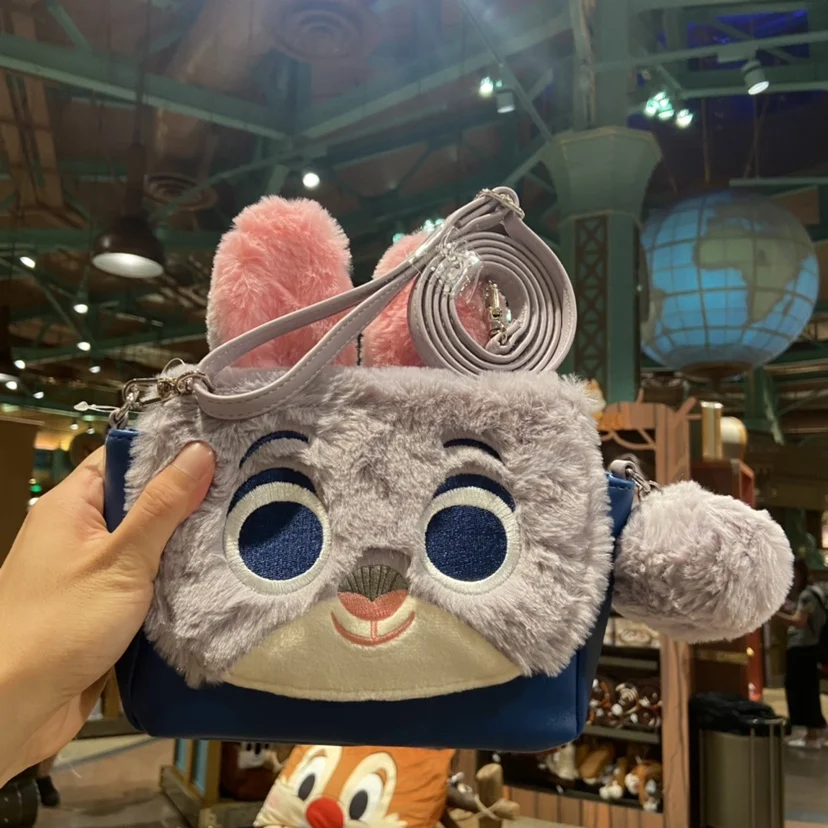 

Shanghai Disney Zootopia Judy Hopps Single package Plush Doll Messenger Bag Wallet Shoulder Bag Doll Doll Backpack