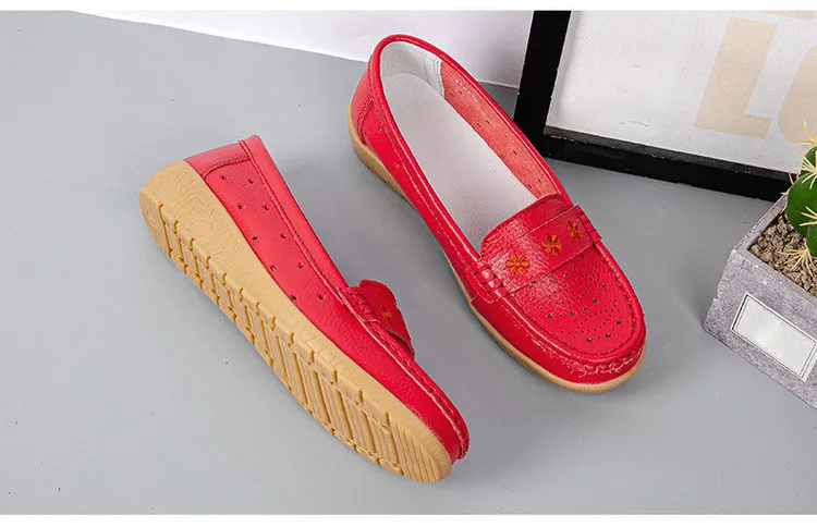 AH 203-New Cut Outs Summer Women's Flats Shoes Breathable Hole Woman Loafers-8