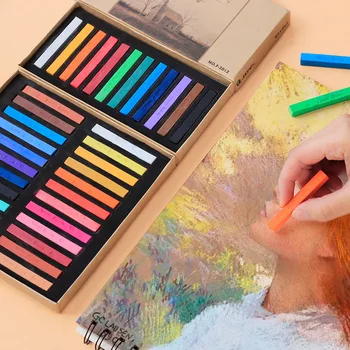 

12/24/36/48 Colors Painting Crayons Soft Pastel Art Drawing Set Chalk Color Crayon Brush For School Stationery Art Supplies