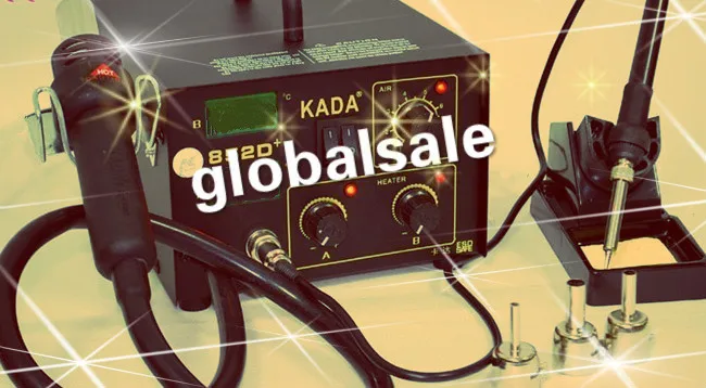 Бесплатная доставка паяльная станция 2 в 1 SMD с горячим воздухом KADA 852D + сварочный