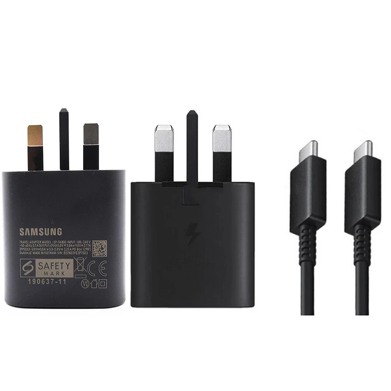 5v 3a usb c Samsung Galaxy S21 Note 20 10 Ultra S20 A70s 25w UK Plug Pd Fast Charge Portable Charger Usb C Quick Charging Adapter Cargador usb c fast charge