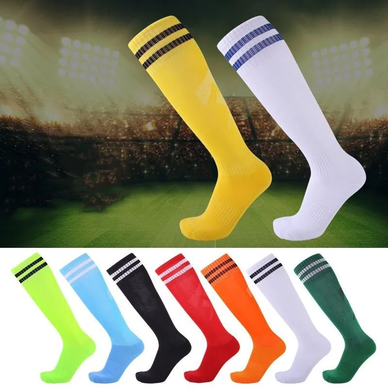 

High quality football soccer sock men kids boys sports long towel socks basketball medias de futbol cycling thicken sox non-slip