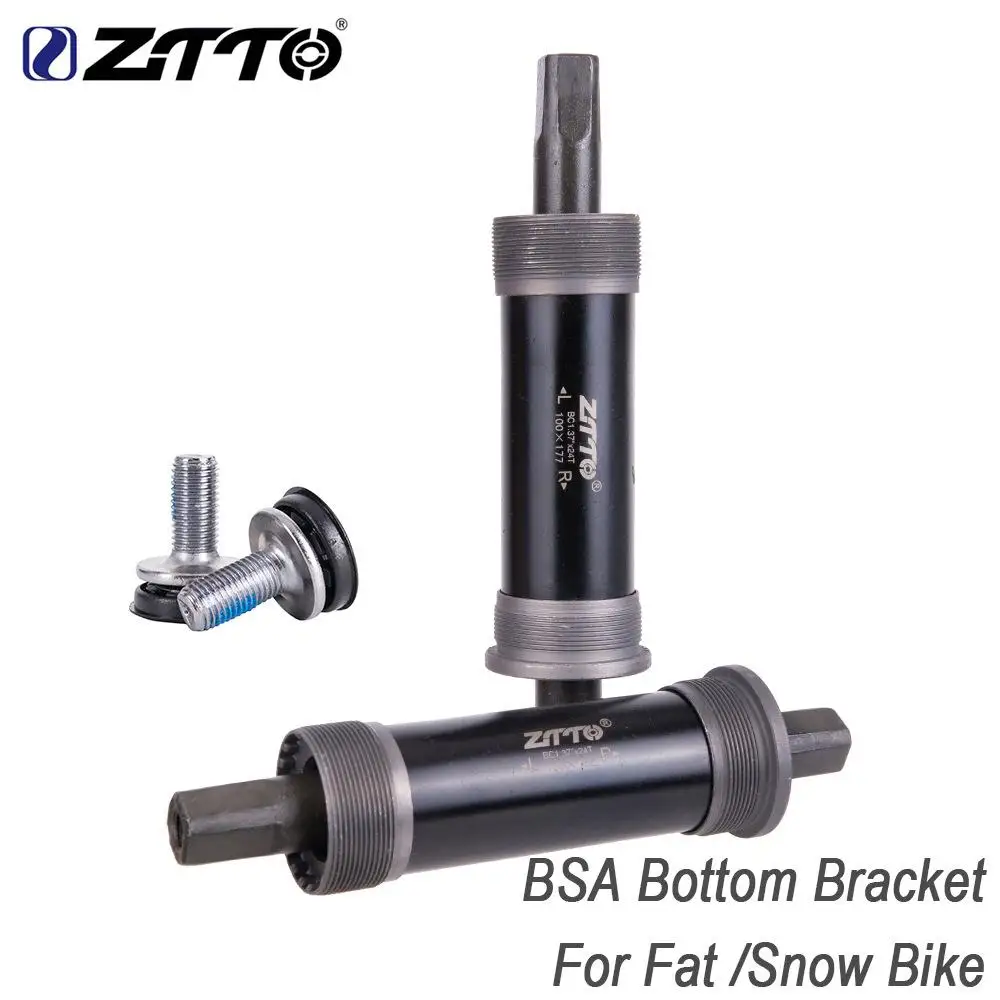 Bicycle Bottom Bracket Square Hole Taper Axis On For Mountain Fat Snow