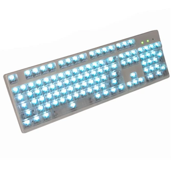 

Transparent 104 Keycap No Engraved ABS Key Cap for Mechanical Keyboard Kit