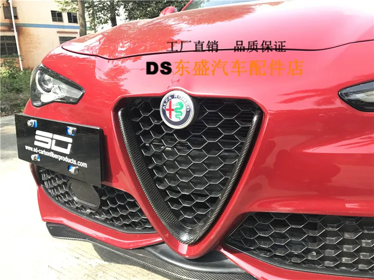 

Fit for Alfa Romeo Giulia Net bar carbon fiber mesh frame