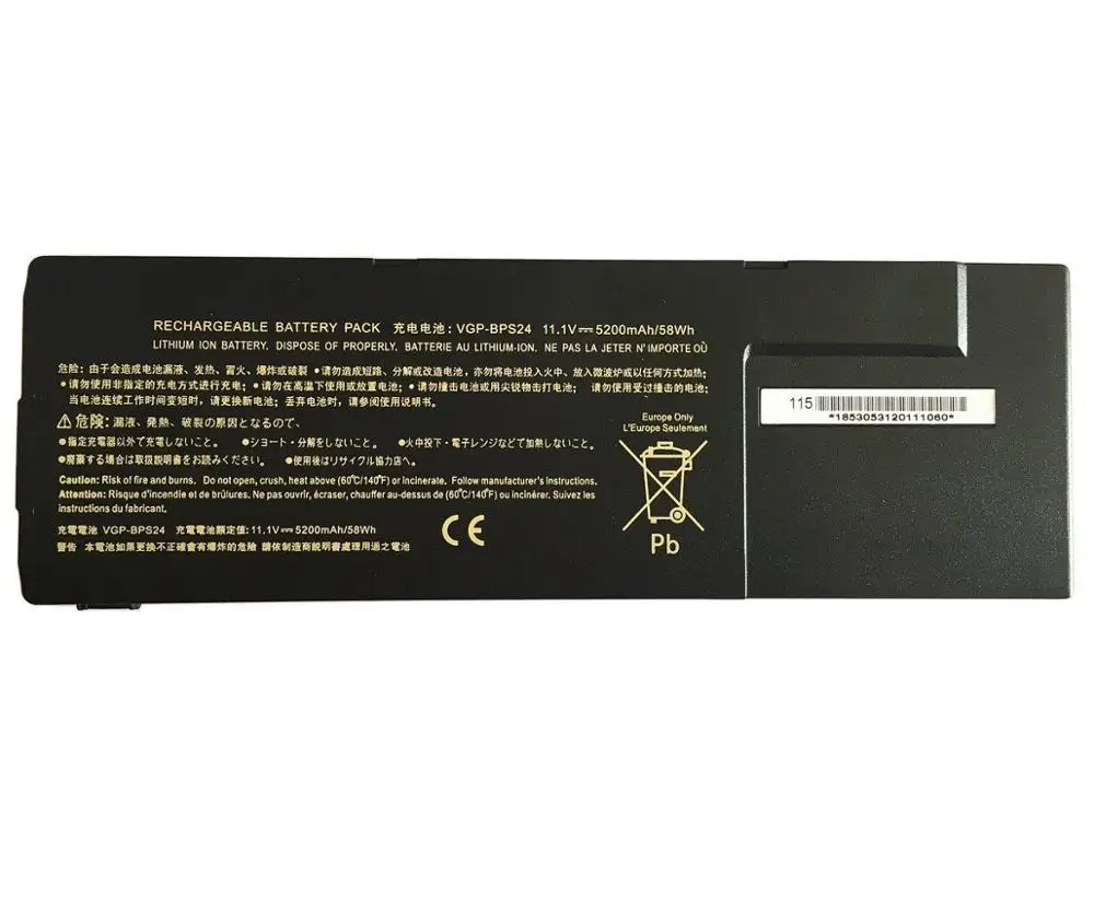 7XINbox 11,1 V 5200 мА/ч, 58Wh Батарея VGP-BPS24 BPS24 VGP-BPL24 BPL24 VGP-BPSC24 BPSC24 для sony VPCSB VPCSC VPCSD VPCSE VPCSA25GL