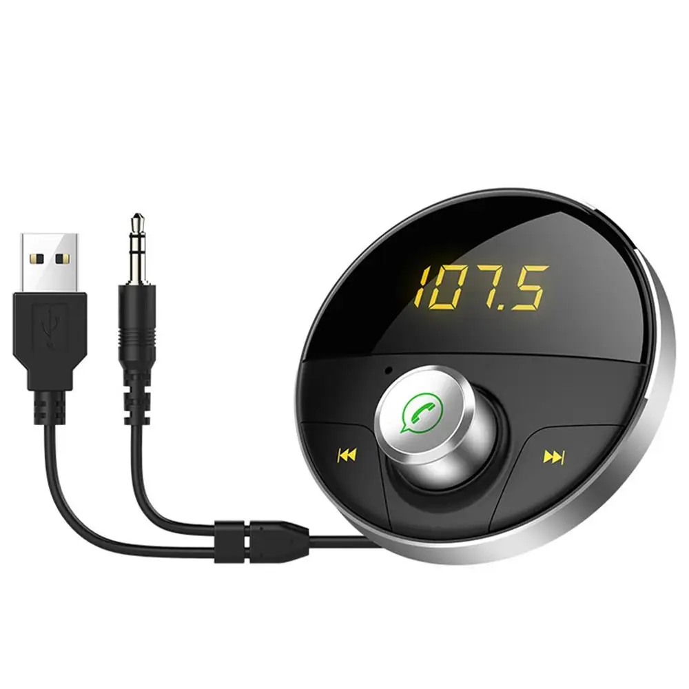 Mp3-плеер автомобильный fm-передатчик Авто умный беспроводной Bluetooth передатчик Hands-Free TF карта 12-24V HY-62 электронный