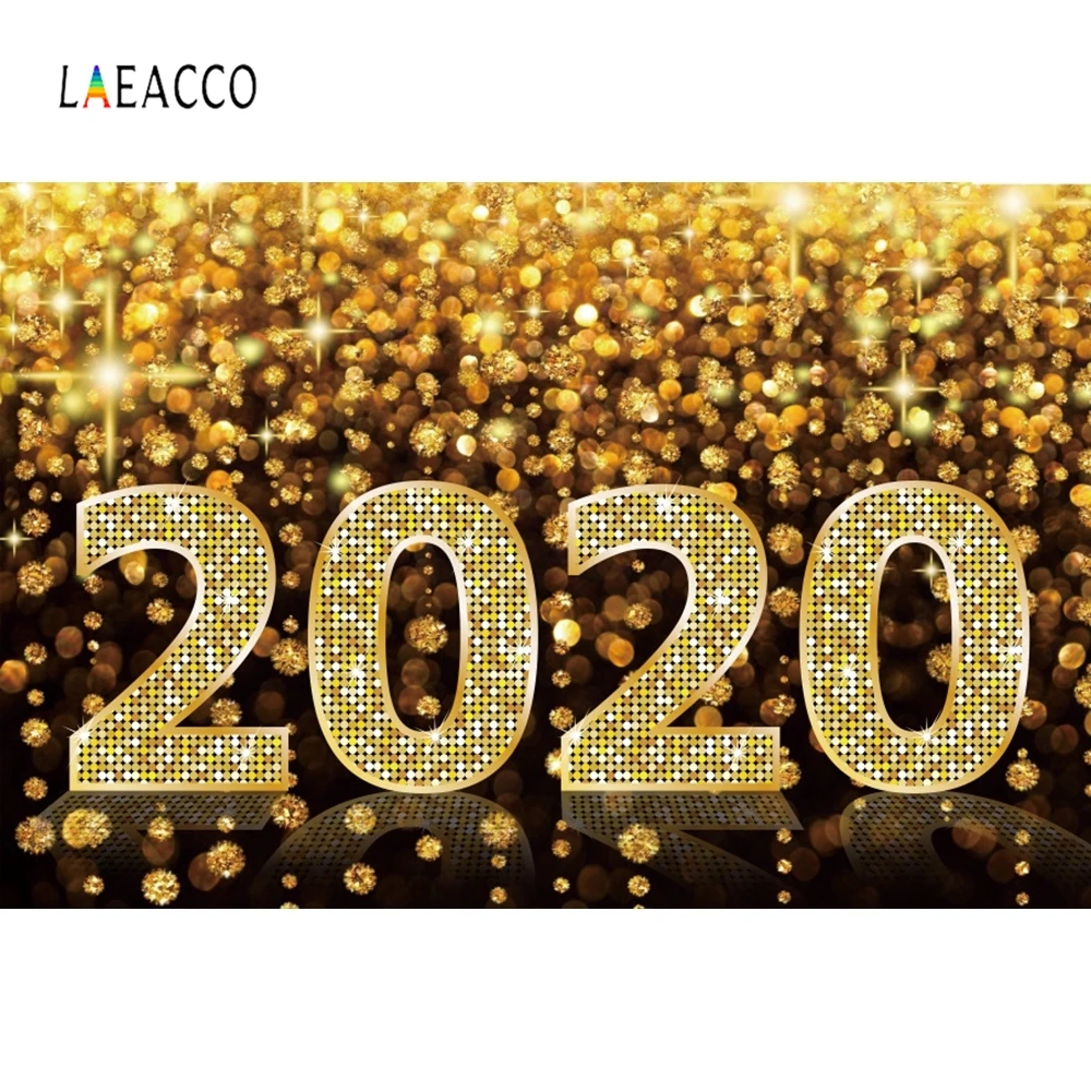 Laeacco счастливый новый год вечерние 2020 Lartern воздушные шары домашние фотографии фон