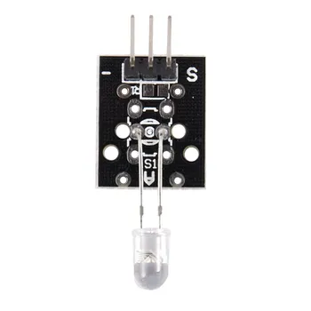 

10Pcs KY-005 38KHz Infrared IR Transmitter Sensor Module For Arduino