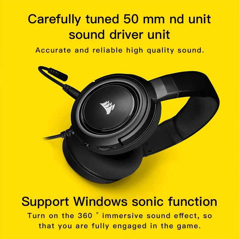 CORSAIR HS35-Stereo Gaming Headset-Memory Foam