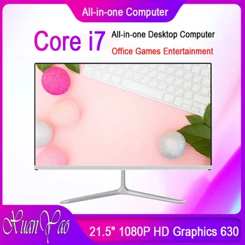 

XUANYAO Computer 21.5 inch Large Screen PC Desktop Computer Intel Core i7 7700 HQ Gaming Ultra-thin Full Screen Notebook Office