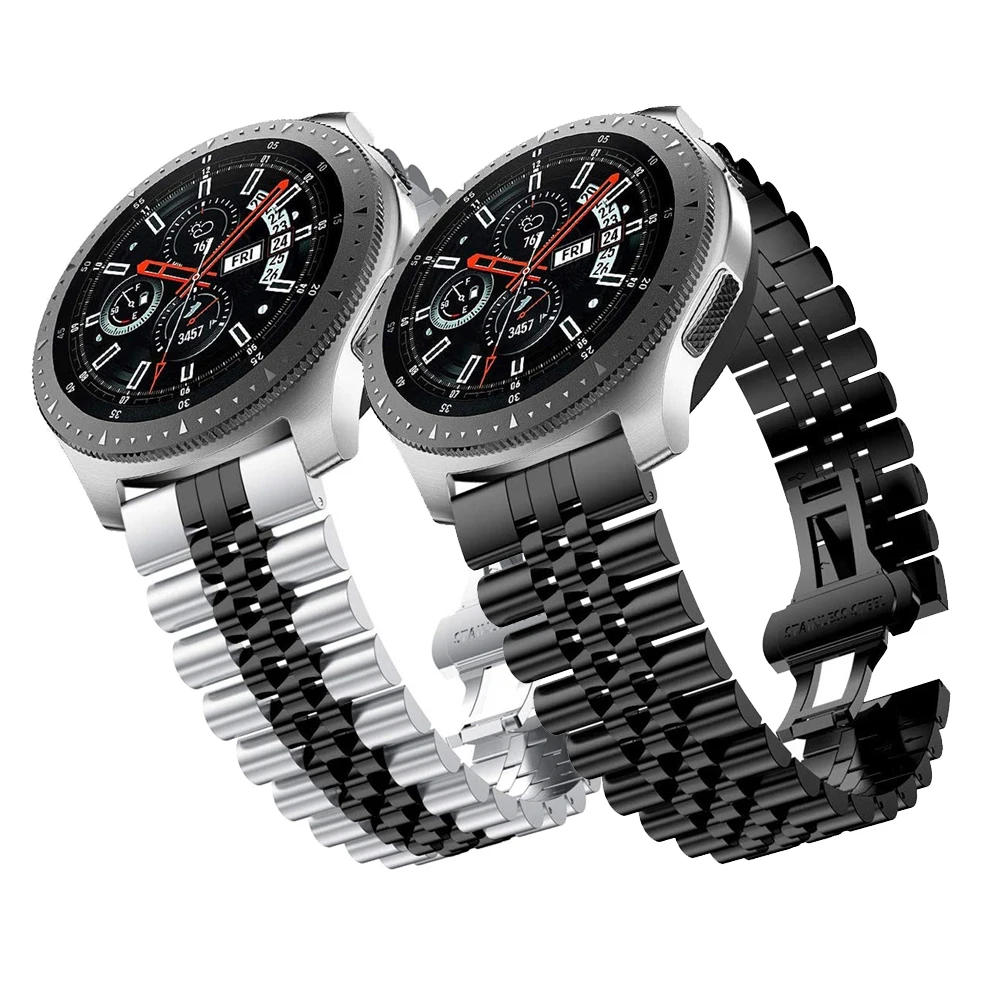 Ремешок металлический для Samsung watch 46 мм/Active2 42 мм/Huawei GT2/Amazfit GTR/Garmin 22 мм 20 | Наручные
