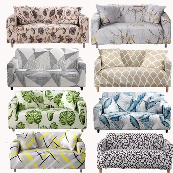 

Stretch Slipcovers Sofa Cover Elastic Sectional Couch Covers for Living Room Slip-resistant Funiture Case 2 and 3 Seater 38