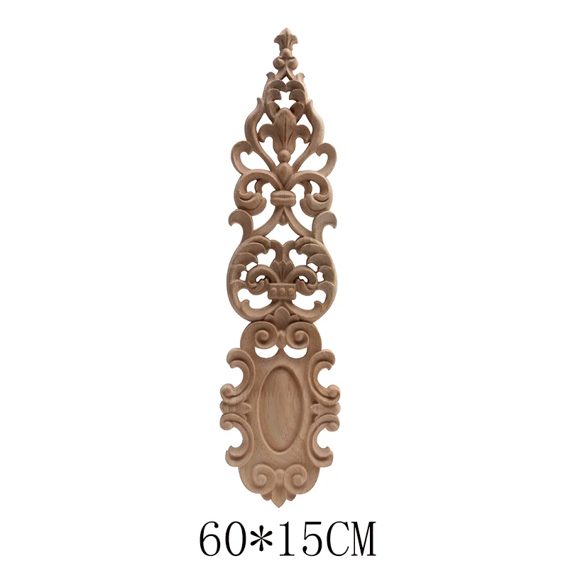 C200-5 Wood Applique Onlay Wood Decal Rubber Wood Corner Walls Decor Unpainted Antique Wood Figurines Wood Mouldings Exquisite NEW - Цвет: C200-5