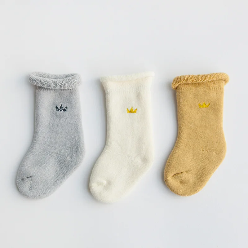 ; плотные детские носки; зимние мягкие теплые носки для детей; От 0 до 7 лет для мальчиков; теплые носки-тапочки для маленьких девочек