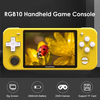

POWKIDDY RGB10 3.5 inch Handheld Game Player IPS Retro 2000 Video Games Console 32GB/64GB/128GB Game Console for Linux System