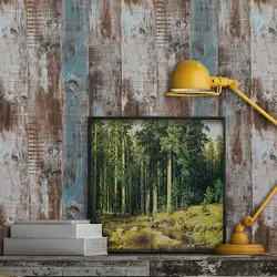 Vintage Wood Self Adhesive Paper Removable Peel Stick Surfaces Interior Easy Leave No Blue Film Trace Panel Clean Wallpaper A8R0