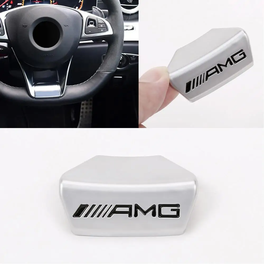 

Steering Wheel Emblem Decor Decal Sticker Badge Decoration AMG Logo For A B C E Class GLA CLA GLC GLE GLS W213 W205 x253