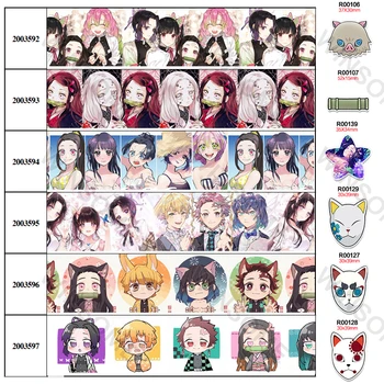 

Lovely Japanese cartoon printed grosgrain ribbon 10yards,planar resins 30 pcs