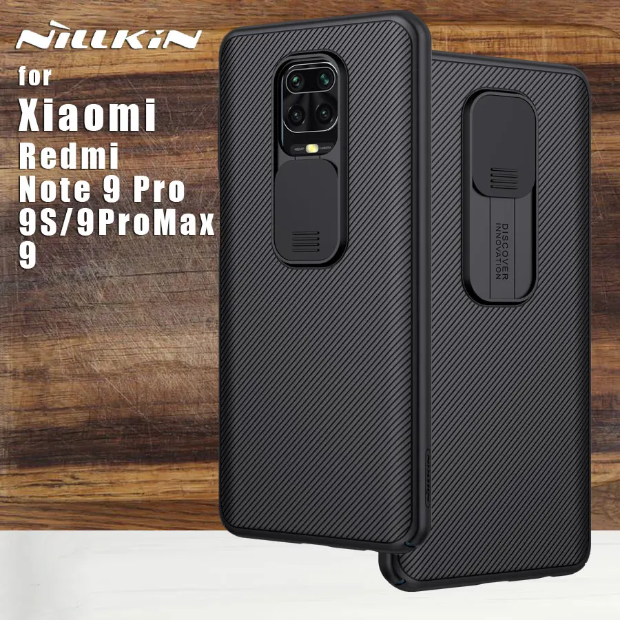 

Nillkin For Xiaomi Redmi Note 9 Pro 9s Max case Camera Protection Camshield Phone Case Lens Protective Back Cover