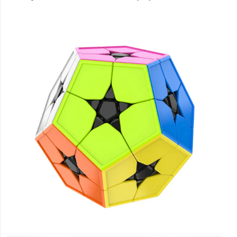 Многоцветный MoYu 2x2x2 куб Meilong 2x2x2 megaminxeds магический куб MEILONG 2X2 speed 12-sides Magic cubo MOYU 2x2 megaminxeds головоломка куб - Цвет: Многоцветный