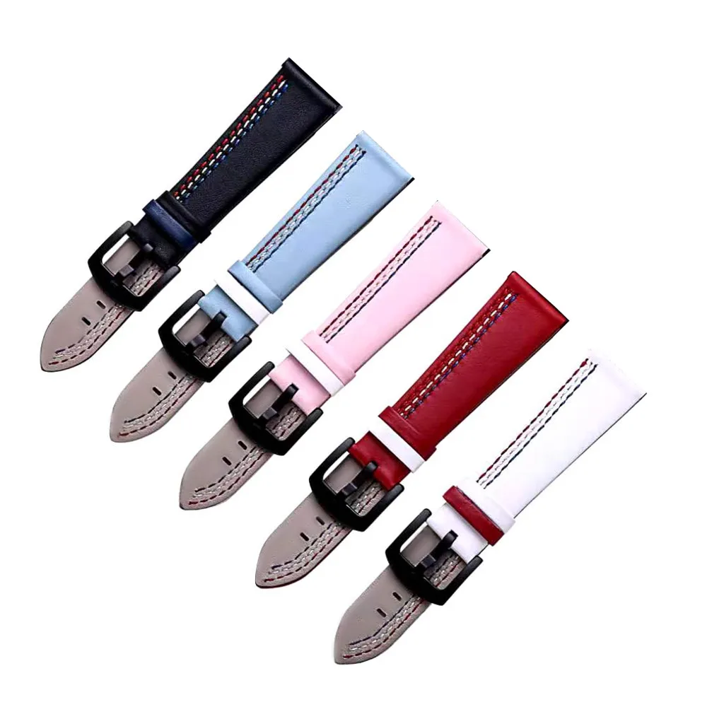 

Replacement WatchBand 20mm 22mm For Samsung Galaxy Watch 42mm 46mm Genuine Leather Strap Sports Accessories Watchbands Bracelet