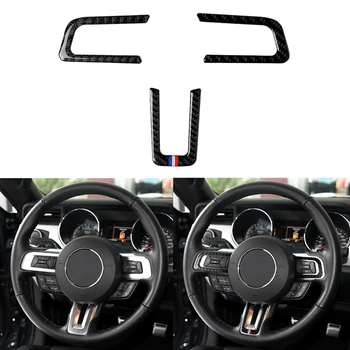 

For Ford Mustang 2015 2016 Auto Accessories Carbon Fiber Wheel Cover Stickers Protable