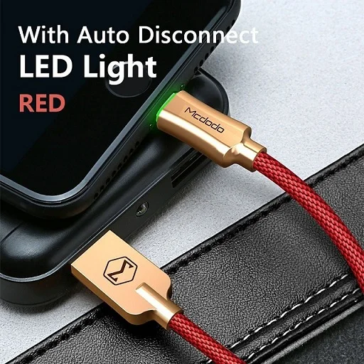 Disconnect Red MCDODO USB кабель 2.4A для iPhone кабель 11 Pro XS Max XR 8 7 6S Plus iPad mini для быстрой зарядки кабель для передачи данных для телефона - Цвет: Disconnect Red