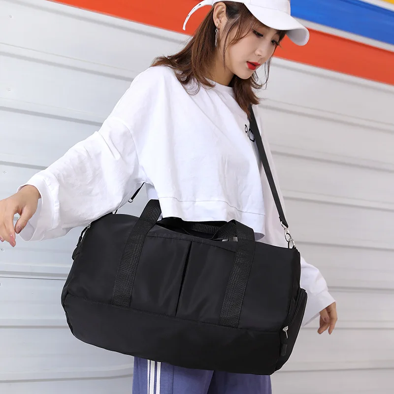 

2019 New Style Simple Large Capacity Hand Shoulder Travel Bag Wet And Dry Separation Gym Bag Shoulder Training Package