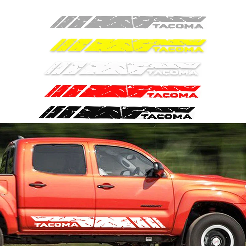 KJAUTOMAX для Toyota Tacoma серебряный Молдинг двери защитный порог виниловый боковой
