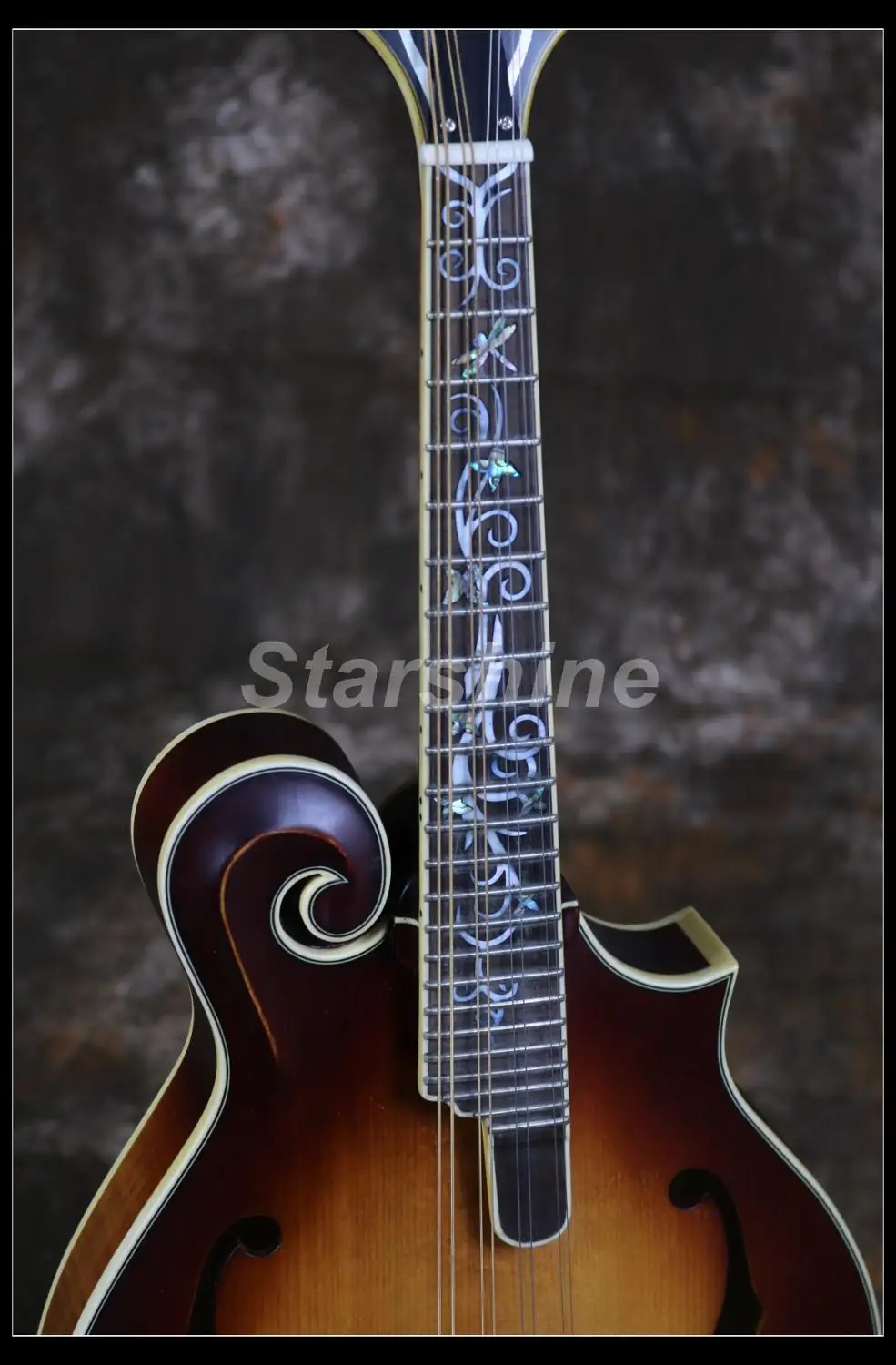 Mandolin MDL10 твердый пламенный клен, Массив ели верхней Abalone инкрустация в том числе Hardcase