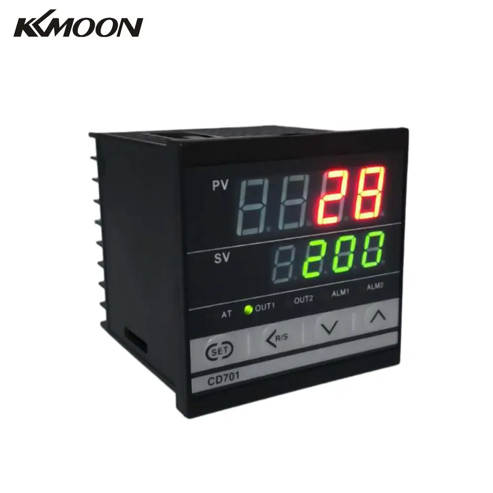 CD701 Профессиональный цифровой PID двойной дисплей термометр метр контроллер температуры открытый Терморегулятор с реле сигнализации