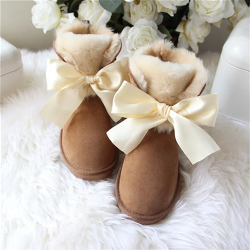 Top Quality Shoes Women 2020 Real Sheepskin Women's Winter Woman Snow Boots Genuine Sheepskin Women Boots Women Shoes