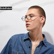 2359 bauhaus дешевые круглые тонкие оправы для очков унисекс