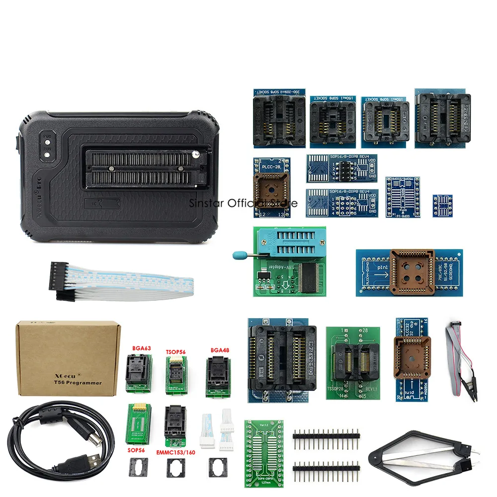 XGecu T56 Programmer 56 Pin Drivers ISP Support 21000+ Chips with 22 adapters